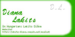 diana lakits business card